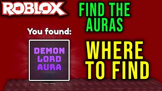 DEMON LORD AURA - HOW TO GET [FIND THE AURAS] - Roblox