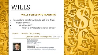 LAST WILL and TESTAMENT in ESTATE PLANNING CONTEXT~What to Include in YOUR WILL