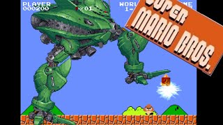 もしも、ジオン軍起動兵器『ビグザム』が、スーパーマリオブラザーズに挑んだら！？ - What if BIG-ZAM challenged Super Mario Bros.! ?