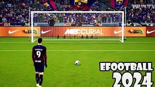 EFOOTBALL 2024 - BARCELONA VS AC MILAN PENALTY SHOOTOUT GAMEPLAY PS5