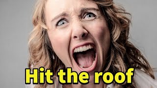 Hit the roof idiom meaning