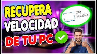 RECUPERA la VELOCIDAD de TÚ PC, 100% MÁS RÁPIDO ✅