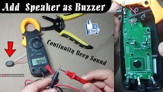 How To Add Buzzer in Clamp Meter | Use Mobile Speaker as Buzzer