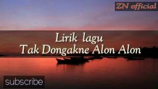 Karaoke balasan lagu mundur alon-alon .Tak dongakne alon-alon_lirik (cover_lutfiana)