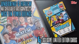 topps MATCH ATTAX EXTRA Season 2021/22 POWER DEFENCE Mega Tin - UNBOXING & REVIEW