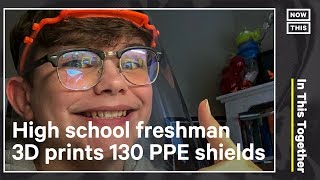 Teen 3D Prints Face Shields for Front-Line Workers | In This Together | NowThis