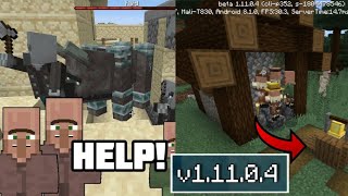 ВЫШЕЛ НОВЫЙ Minecraft Pe 1.11.0.4 - НОВЫЙ РЕЙД , ТРЕВОГА В ДЕРЕВНЕ , ПОЛНЫЙ ОБЗОР