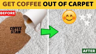 How to Remove Old Coffee Stains from Carpet With Vinegar and Baking soda