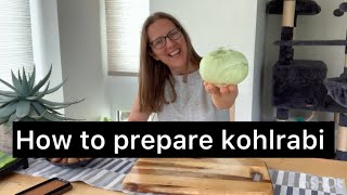 How to prepare kohlrabi #kitchenhacks #kitchengarden #ketodiet #keto