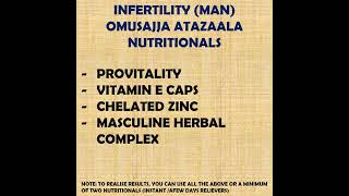 INFERTILITY (MAN) NUTRITIONALS