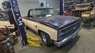 Here's an UPDATE on my 1984 Chevy C10 truck "Moon Pie" here at Gas Axe Chop Shop with Tim Dixon!