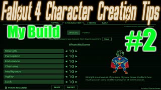 Fallout 4 -  Character Creation Tips #2 | SPECIAL Perks Guide  | My Starting Build