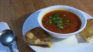 Fire Roasted Tomato Soup with Garlic & Ginger  Vegan Alert