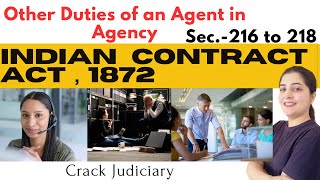 🫵🏻Other Duties of an Agent in Agency | Sec.:216-218 | Principal-Agent Relationships | Judiciary LAW