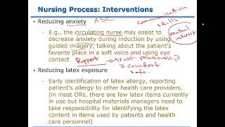 Adult Health Nursing I (2022-2023) - Lecture 5: Intra-operative Nursing Care (Part 2)