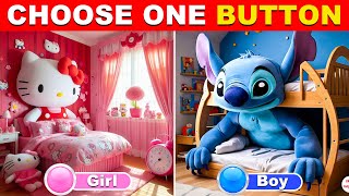 Choose One Button...! Boy or Girl Edition 💙🎁🎀 | BrainQuiz