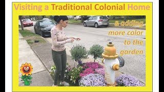 Transforming a traditional colonial home front garden with lots of color! 😱