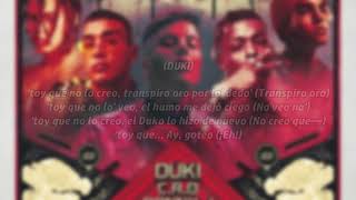 Duki, Ronny J & Pablo Chill-E - Goteo (Remix - Letra) feat. Capo Plaza & C.R.O