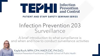 Infection Prevention 203: Surveillance