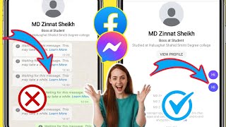 Как исправить ожидание сообщения в Messenger Это может занять некоторое время Проблема