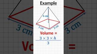 Volume of pyramid | Beat the Calculator #shorts