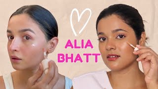 Recreating Alia Bhatt's NO FOUNDATION MAKEUP LOOK