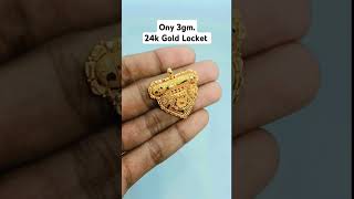 24k pure gold locket design's #goldlocket #jewellerycollection #mangalsutra