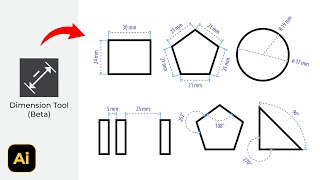 New, Mastering Dimension Tool in Adobe Illustrator 2024