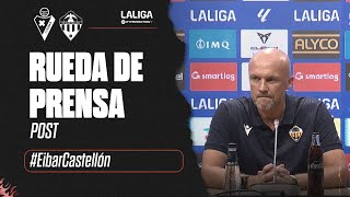 Rueda de prensa: Dick Schreuder tras la SD Eibar 1-0 CD Castellón. (17-08-2024)