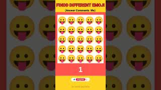 Emoji Odd One Out  Find Challenge💥💥 | Brain Site | #shorts #viral