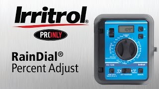 How to Change Percent Adjust on the Irritrol RainDial Controller