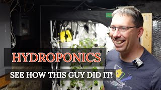 This guy DID it! HYDROPONIC garden in his basement!