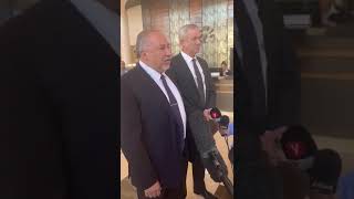 Lieberman speaks after meeting with Gantz