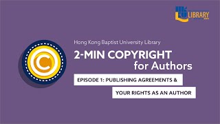 EP 01: PUBLISHING AGREEMENTS | 2-MIN COPYRIGHT FOR AUTHORS