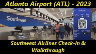 Atlanta Airport (ATL) – Check-In & Walkthrough – Southwest Airlines (2023)