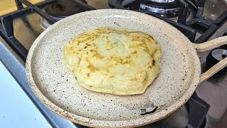 5 minutes bread recipe ! Quick and easy flat bread made with batter ! No kneading ! No yeast