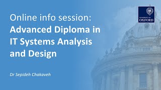 Advanced Diploma in IT Systems Analysis and Design | Online information session