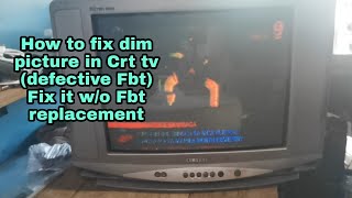 Tips & tricks in repairing Crt tv,Defective Flyback transformer