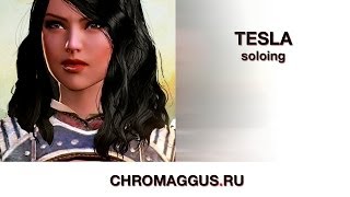 Tesla soloing. Archeage, Орхидна, Chromaggus.