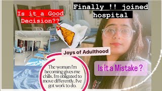 Vlog - 38 Finally !! 🤩 Joined Hospital |Consistent | Discipline | Vibes | Happiness|| Mis.Medicine