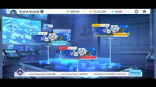 Clear Grand Assault Insane ShiroKuro Indoor 1 Phase Red And Blue Blue Archive