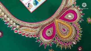 Maruthi Hand Embroidery { Necklace design }