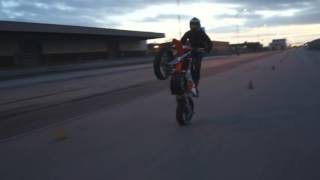 New KTM 450 EXC 2016 - First wheelies