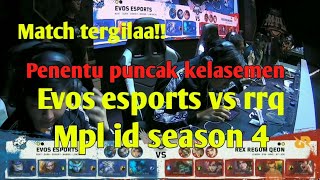 Evos vs rrq match 3 MPLID SEASON 4 | game penentu puncak kelas semen