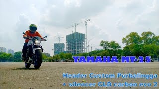 Yamaha MT-25 Pakai Knalpot CLD Carbon Evo2 + header Purbalingga