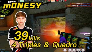 m0NESY Ancient POV - 39kills! - 4 Triples＆Quadro - CSGO m0NESY POV!