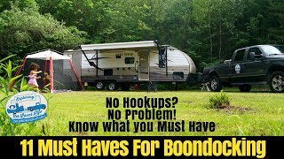 11 Must Haves for Boondocking - Travel Trailer Living - Frugal RVing