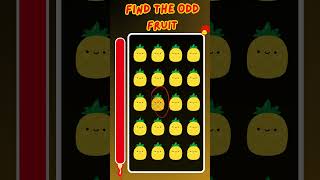 FIND THE ODD FRUIT | Find Off Emoji #spottheoddoneout #emojichallenge  #emoji