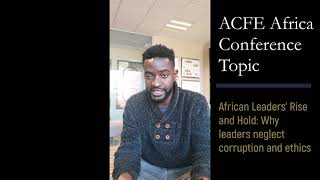 Allan Hoko: 2021 ACFE Africa Conference