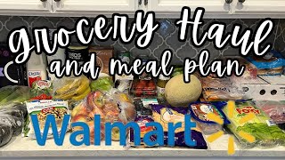 Under Budget!  Weekly Walmart Grocery Haul and Meal Plan!